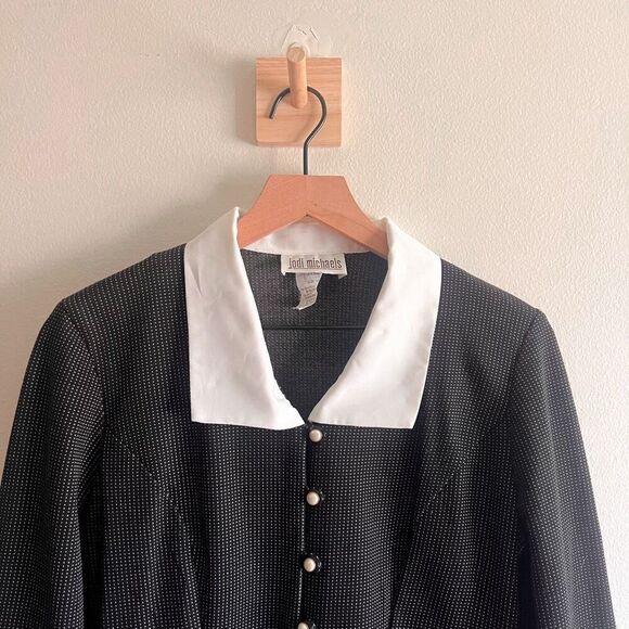 Vintage Jodi Michaels Polka Dot Blouse Size S - Picture 5 of 8